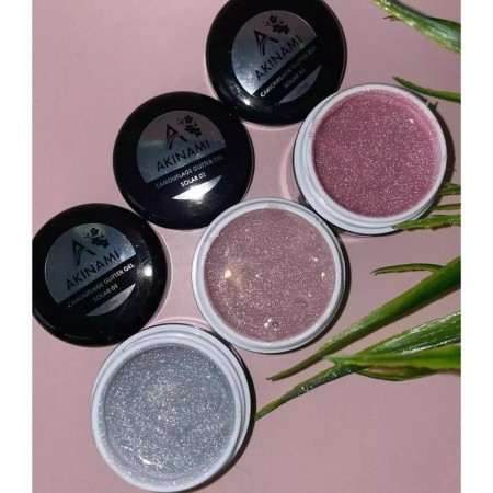 Гель Akinami Camouflage Glitter Gel Solar №02, 15 мл-1