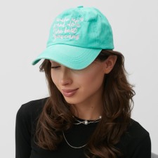 Women's cap minku, turquoise color, size 56-58