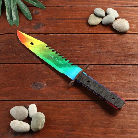 Souvenir wooden knife 2 modification, 5 colors in the package, mix-3