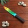 Souvenir wooden knife 2 modification, 5 colors in the package, mix