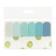 Block-filling with adhesive edge paper 20l x 6 colors, 18 x 65mm, pastel blue gradient