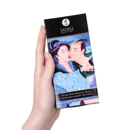 Gloss for lips exciting shunga "Divine pleasure", coconut water, 10 ml-5