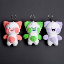 Super Cat soft toy, on a key fob, size 12 cm, MIX color