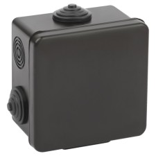 Ringy box era Kor-80-50-7g-b open installation black 80x80x50 mm, with German vehicles of 7 ° C. IP54