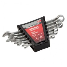 A set of keys of combined Matrix 15402, 6 - 17 mm, CRV, matte chromium, 6 pcs.