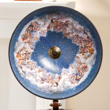 Globe bar decorative "Captain Map" with a stand below 41.6x41.6x56 cm-10