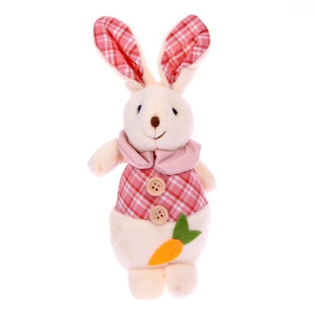 Soft toy "Rabbit with carrots", color mix