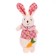 Soft toy "Rabbit with carrots", color mix