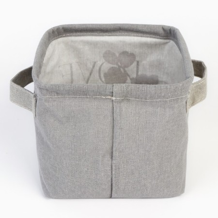 Organizer for storage, coffee for linen waterproof "Love", 14.5 x 13.7 x 14 cm.-3