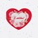 Valentine's postcard double "With love!" Flowers, raspberry background