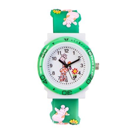 Watch is a wristwide, "giraffe", d-2 cm, strap silicone L-20 cm