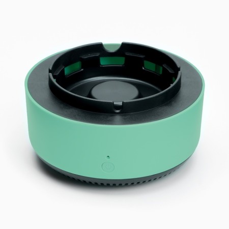 Electronic ashtray with air purifier, timer, 5 aromatables 13.2 x 7.5 cm, 2 aa-3
