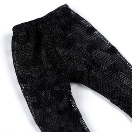 Pantyhose for the doll "hearts", black color-8
