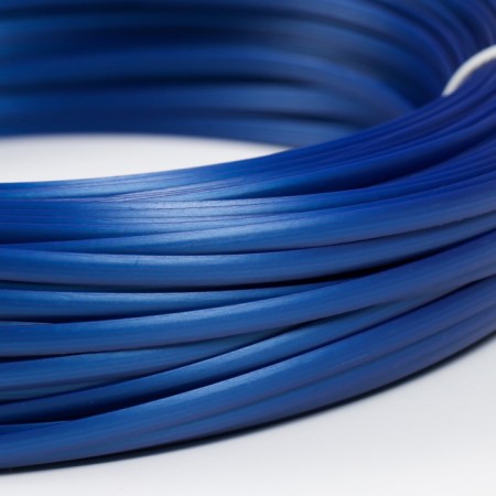 Artificial rattan 6 mm 100 m wave (blue metallic)-2