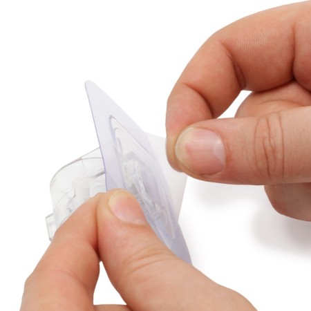 The holder with a clamp with a adhesive surface of the tundra, transparent, set 4 pcs.-5