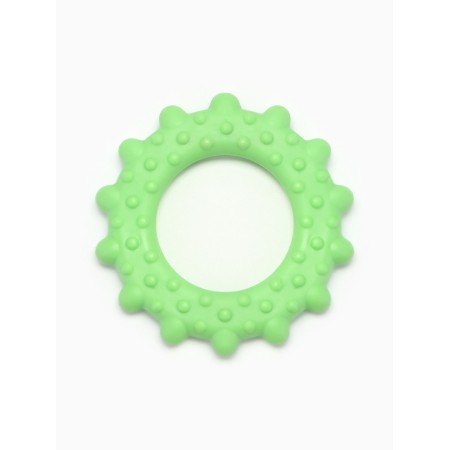 Chewing toy "Ring with spikes", tpr, 8.5 cm, green-1