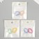 Carabine metal, plastic with rings "Cloud with rhinestones" MIX 2.4x3 cm