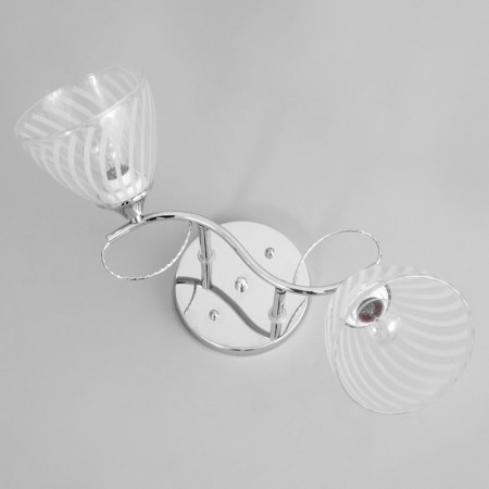 Causte "Nora" 2x60W E27 chrome 50x22x26cm-3