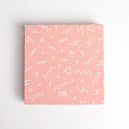 Cookie box, confectionery packaging with PVC lid, “air love”, 13 x 13 x 3 cm-4