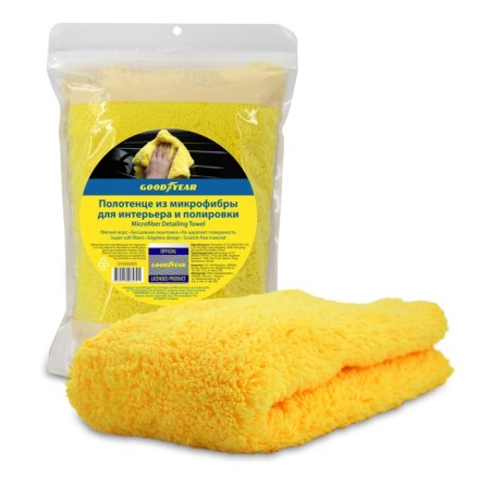 Microfiber towel for the interior and polishing of Goodyear 40x40 cm, 450 g/m2