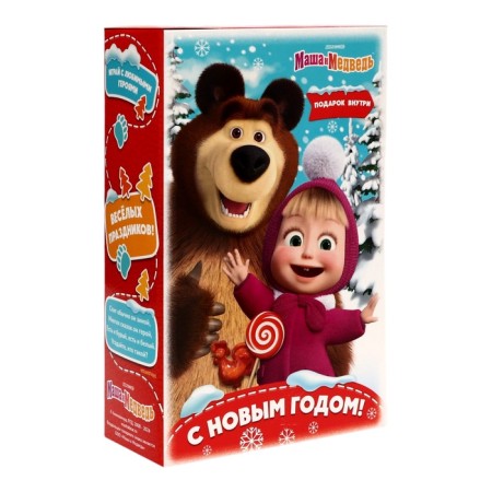 New Year. Gift set of sweets "Masha and the bear, 500 g-1