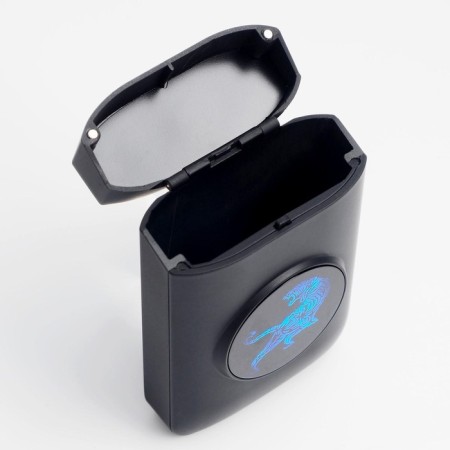 Electronic lighter "Tiger", with a case of 19 cigarettes, spiral, USB-3