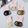 Hair elastic band "Vasilisa" (set 4 pcs) classic, 4 cm, mix