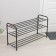 Shoe stand, 3 tiers, 87 × 30 × 48 cm, black color