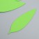 The workpiece of Foamiran "leaf" 10x3 cm, thickness. 1mm, set 10 pcs, green