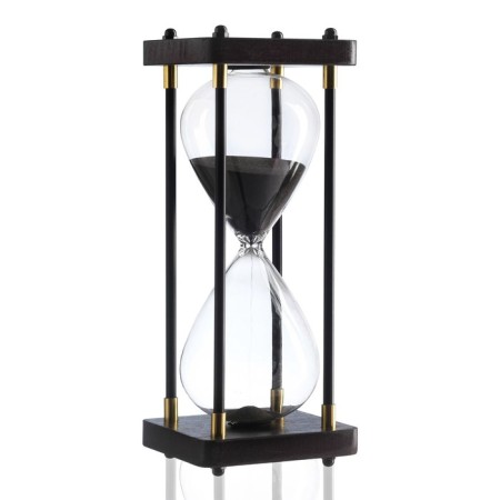 Sanding clock "Infinity", for 30 minutes, 25 x 9.5 cm, black sand