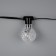 Smart garland “thread” 6 m with nozzles “kaleidoscope”, ip20, dark thread, 20 LED, glow RGB, USB