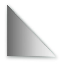 Mirror tiles with fake 10 mm, triangle 50 x 50 cm, silver EvoForm