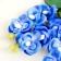 Artificial flowers "Royal orchid" 3.5x28 cm, blue
