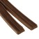 Window seal, profile E, on an adhesive base, brown, in a package of 10 m