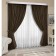 Set of curtains "Canvas", size 200x260 cm, 2 pcs, color wenge