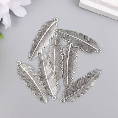 Decor metal "Peryshko" 4.5x1.5 cm-1