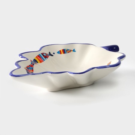 Serving share "Emelya", 21 × 15 × 4.5 cm, white color-2