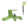 ACCOONA A6366K bath mixer, one -leaf, with a ball switch, green