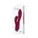 Vibrator with clitoral stimulant L’Eroina by Toyfa Mion, silicone, burgundy, 22 cm