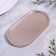 Gypsum is oval from gypsum, 17.5x9x1.5cm, champagne