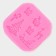 Mold "New Year's Eve", silicone, 8 × 1.1 cm, pink color