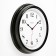 Wall clock, series: classic, smooth move, d = 31 cm, black