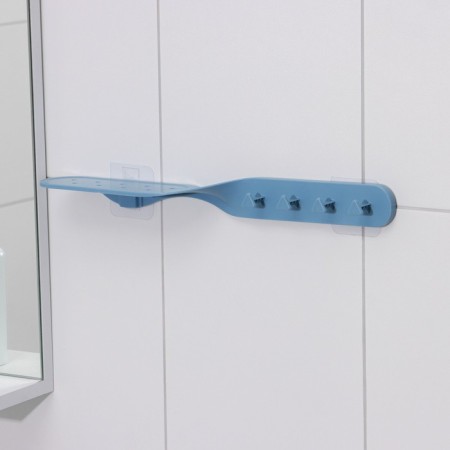 Bathroom holder on Velcro “Solution”, 41 × 7 × 4.5 cm, color mix-3
