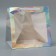 A packet for a cake with a square bottom and window, holographic, 30 x 30 x 30 cm