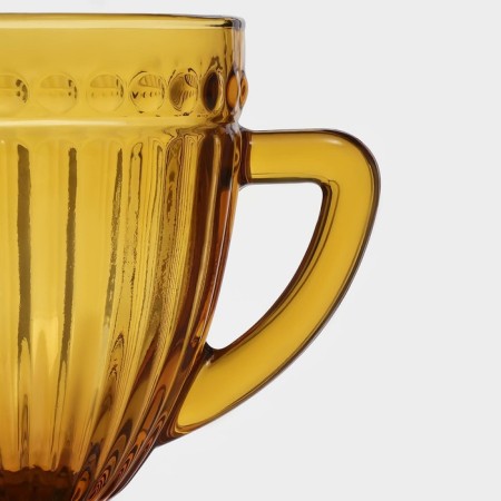 Glass Glass "Bosphorus" 1.1 l, yellow color-3