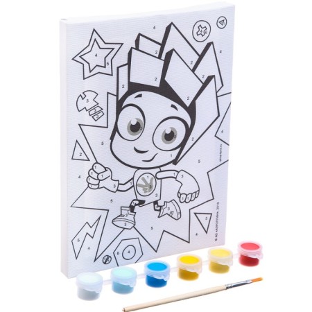 Picture on numbers for children "Noler" 21x15 cm, fixtures-3