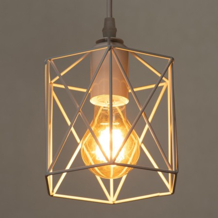 Lamp Bayerlux "rectangle" 1x40W E27 white 16x16x100 cm.-3