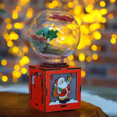 HEARD WIGHT LIGHTENDING "New Year's ball" 7.5 × 7.5 × 14 cm
