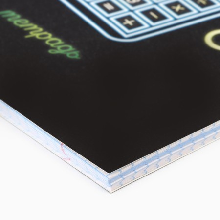 Subject notebook A5, 48 liters on the clip “Neon. Algebra »Soft touch lamp, 3D varnish-1
