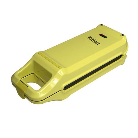 Electric waffle box KitFort KT-1611, 640 W, Belgian waffles, yellow,-2